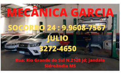 MECÂNICA GARCIA SOCORRO 24 : 9.9608--7567 JULIO