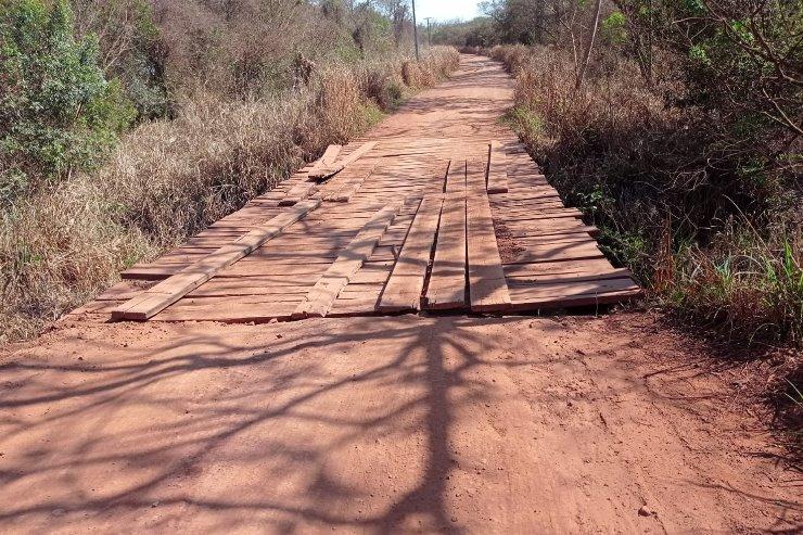 Jamilson pede à Seinfra a construção de uma ponte de concreto em área rural de Sidrolândia