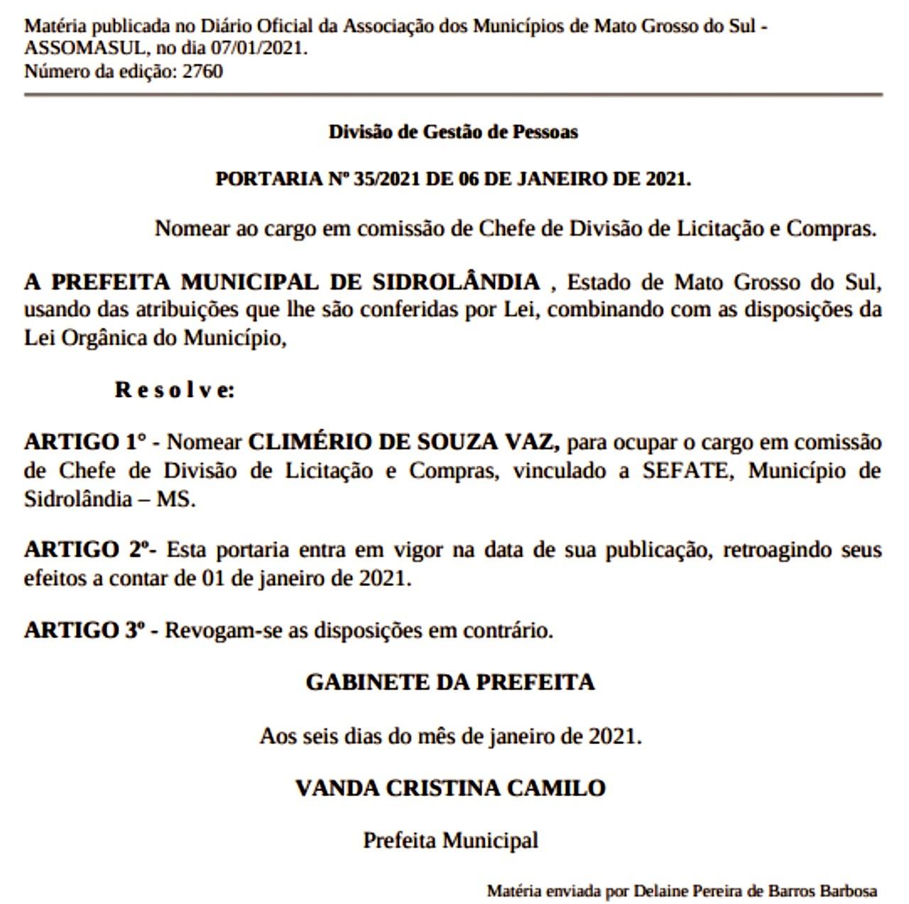 SIDROLÂNDIA: prefeita nomeia “MÃE, ESPOSA e IRMÃO” de vereador em “CARGOS COMISSIONADOS”