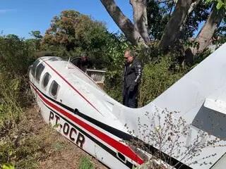 Avião utilizado no transporte de drogas é achado em mata do Pantanal de MS 