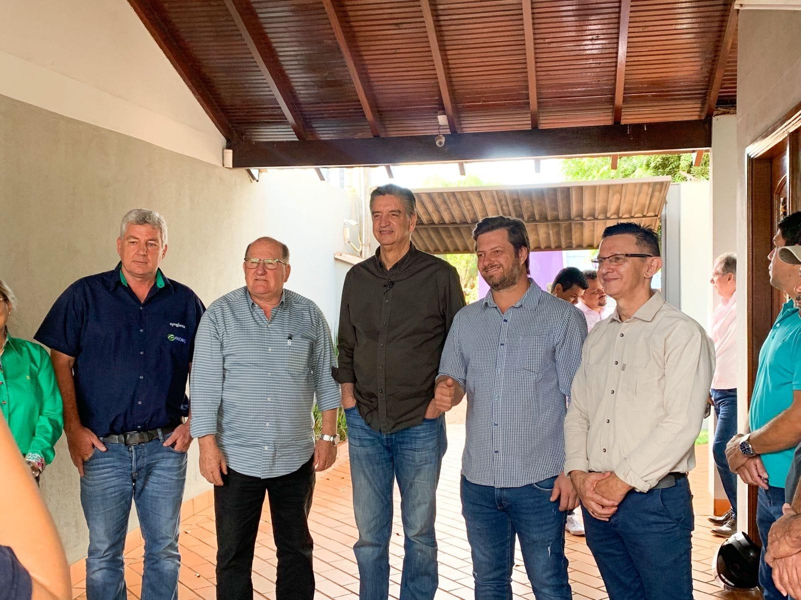 Enelvo Junior recebe a visita do Deputado Federal Dagoberto Nogueira e do pré-candidato a Deputado Estadual, Enelvo Felini. 