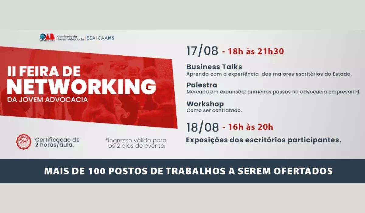 2ª Feira de Networking para advogados e estudantes está com inscrições abertas