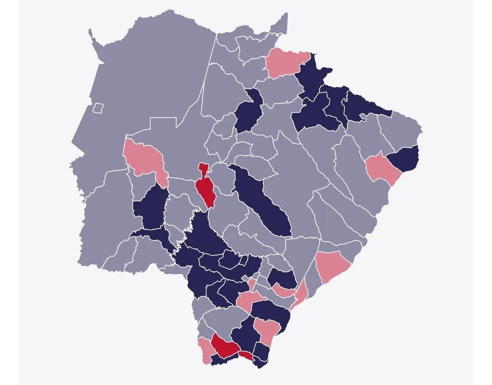 Bolsonaro vence em 66 das 79 cidades de MS, e Lula ganha em apenas 13 municípios