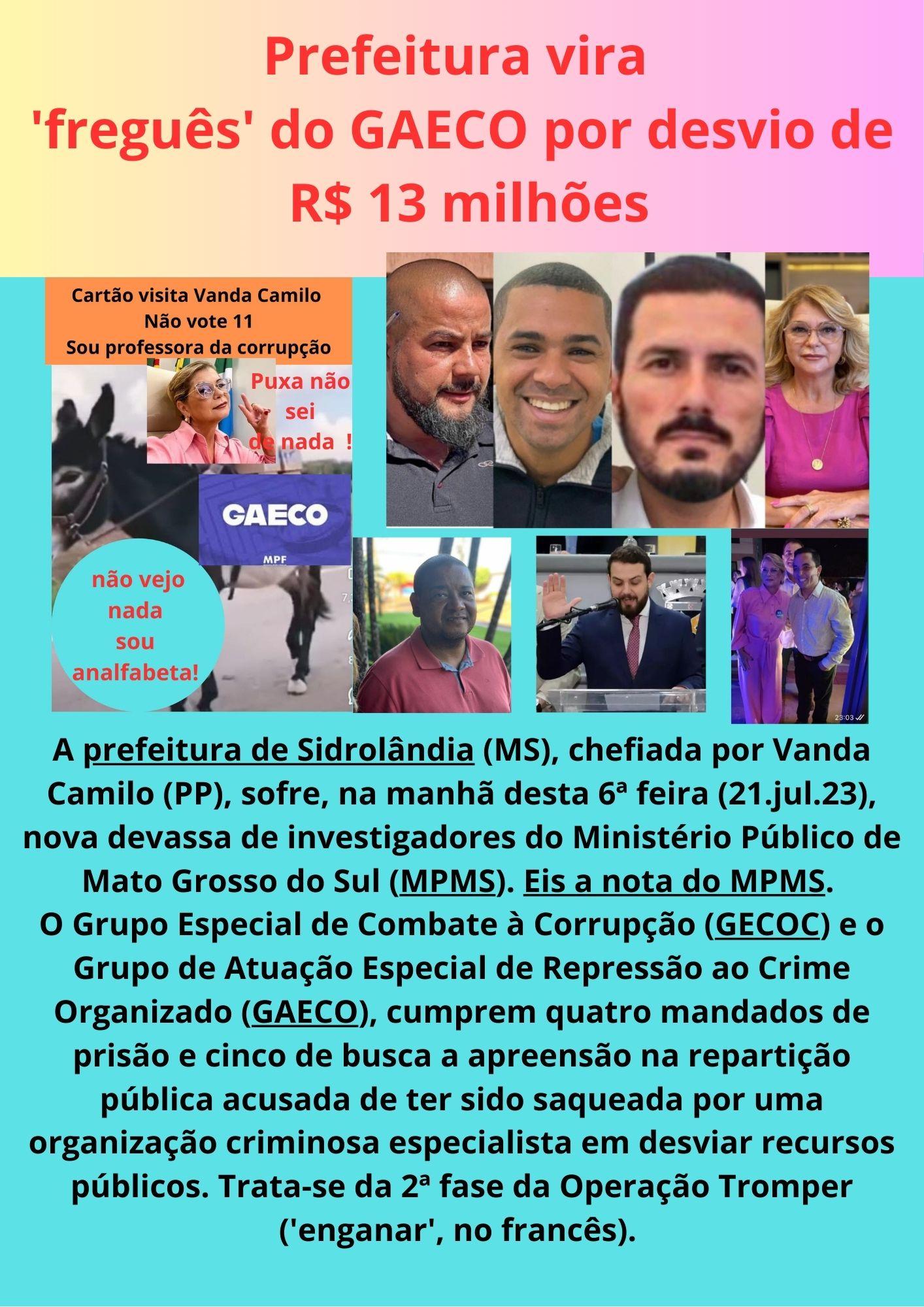 Gaeco cumpre mandados em Sidrolândia