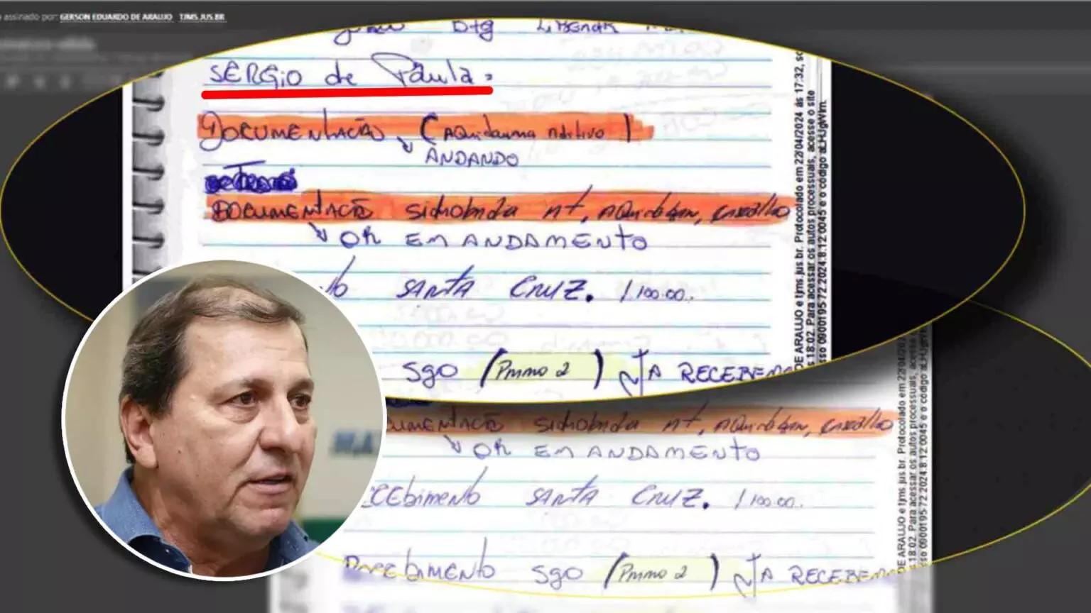 Empreiteira que tinha caderno com nome de Sérgio de Paula é investigada em novo inquérito